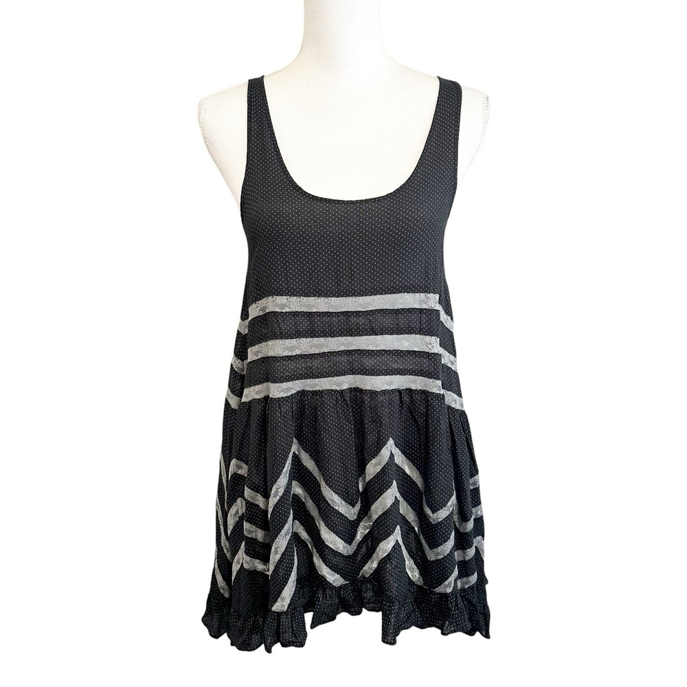 Intimately Free People Womens Voile & Lace Trapeze Slip Dress Size XS Oversized